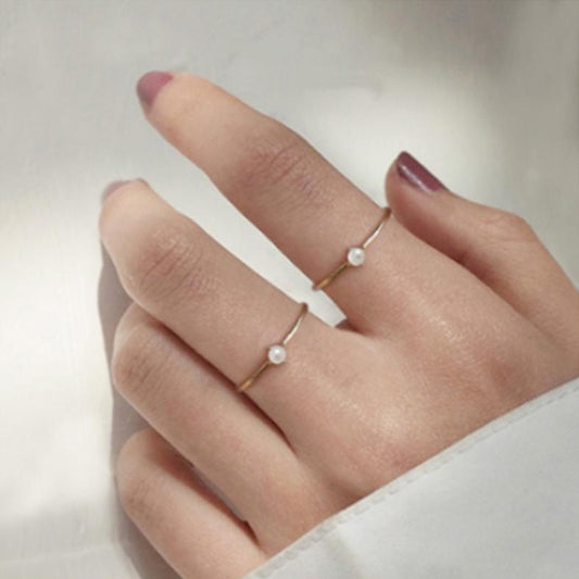 Anillo Pearl Circle