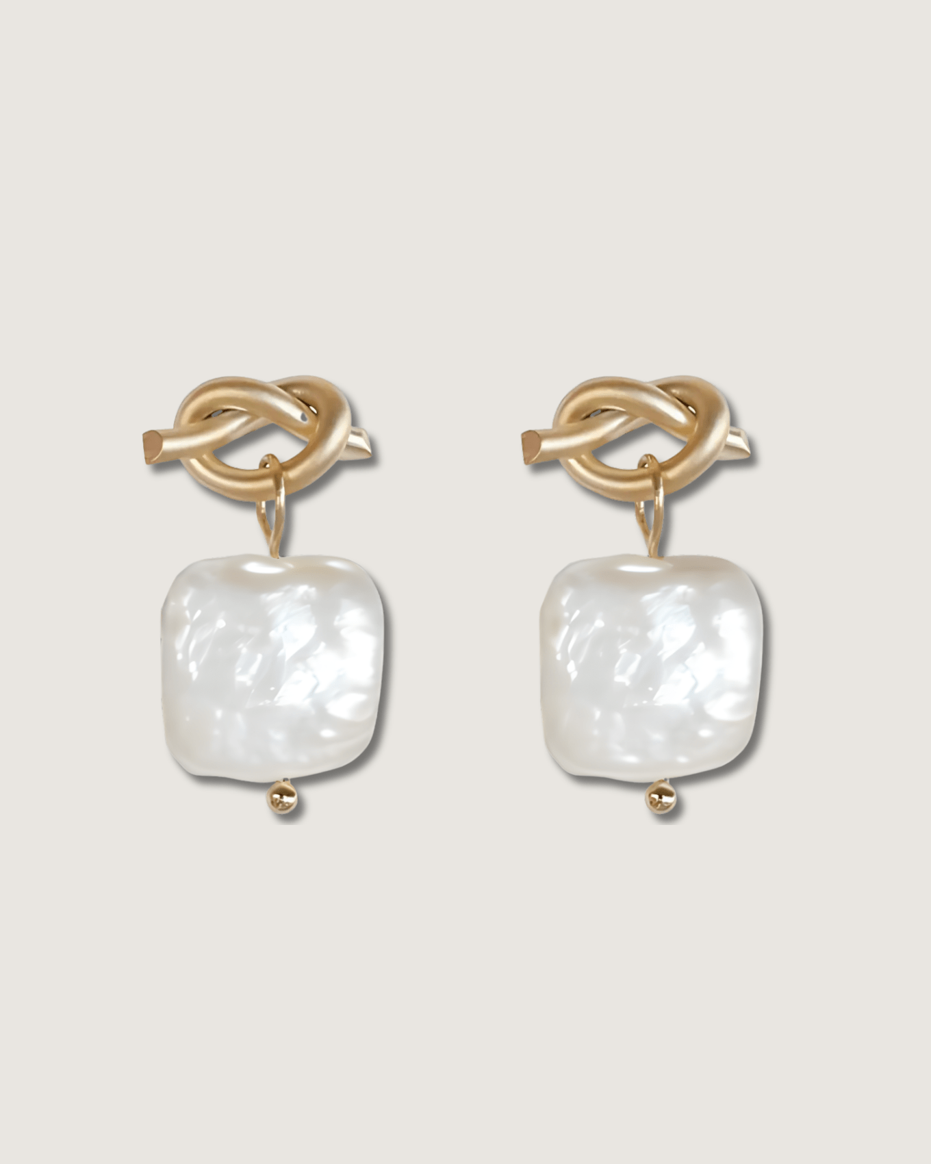 Pendientes Squared Pearl